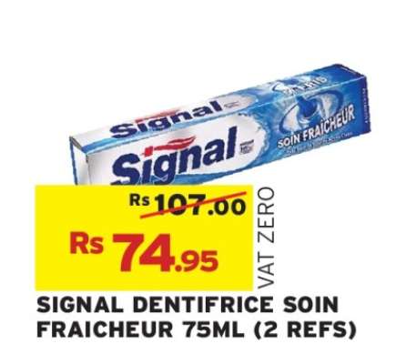 SIGNAL DENTIFRICE SOIN FRAICHEUR 75ML (2 REFS)