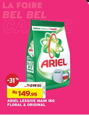 ARIEL LESSIVE MAIN 1KG FLORAL & ORIGINAL