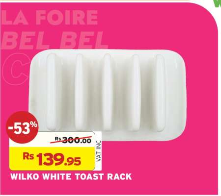 WILKO WHITE TOAST RACK