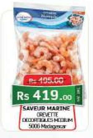 SAVEUR MARINE CREVETTE DECOREE P/C T/LESS MEDIUM