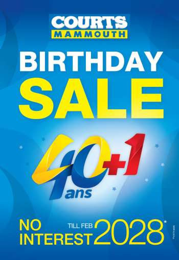thumbnail - Catalogue Courts Mammouth - Birthday Sale