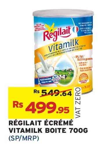 Regilait Ecreme Vitamilk Boite 700g