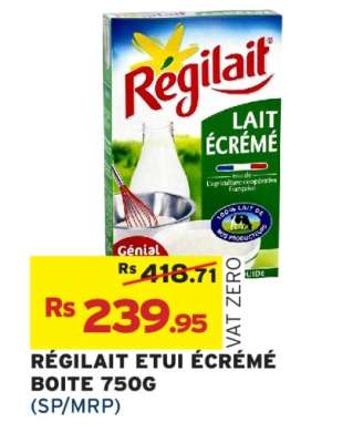 RÉGILAIT ETUI ÉCRÉMÉ BOITE 750G