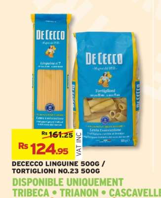 DECECCO LINGUINE 500G / TORTIGLIONI NO.23 500G