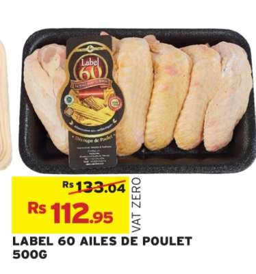 LABEL 60 AILES DE POULET 500G