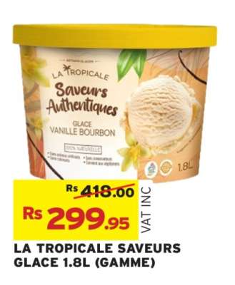 LA TROPICALE SAVEURS GLACE 1.8L (GAMME)