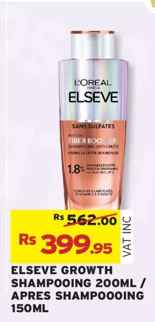 ELSEVE GROWTH SHAMPOOING 200ML / APRES SHAMPOOING 150ML