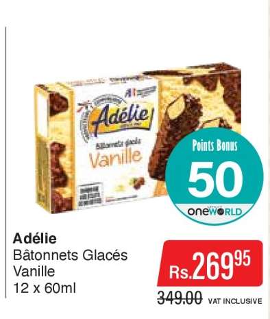 Adélie Bâtonnets Glacés Vanille