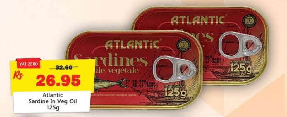 Atlantic Sardine In Veg Oil 125g