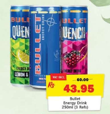 Bullet Energy Drink 250ml (3 Refs)
