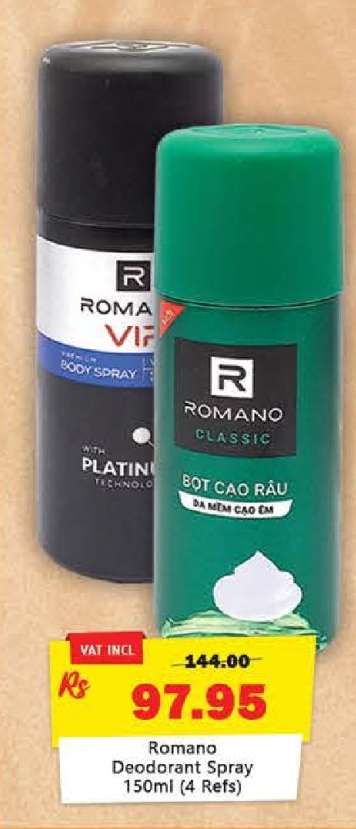 Romano Deodorant Spray