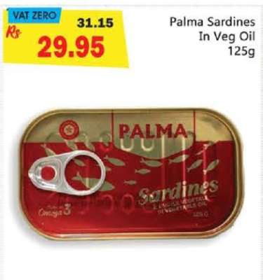 Palma Sardines In Veg Oil 125g