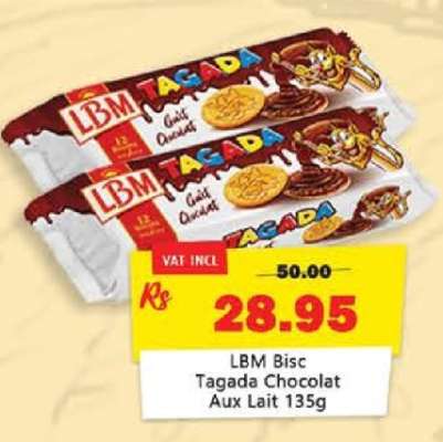 LBM Bisc Tagada Chocolat Aux Lait 135g