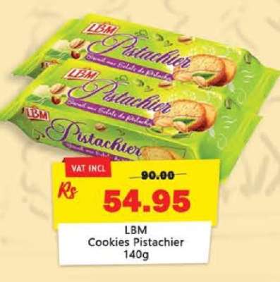 LBM Cookies Pistachier 140g