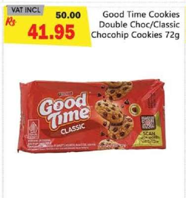 Good Time Cookies Double Choc/Classic Chocochip Cookies 72g