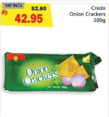 Credo Onion Crackers 200g