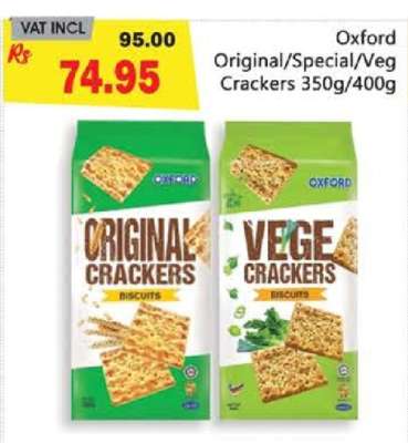 Oxford Original/Special/Veg Crackers 350g/400g