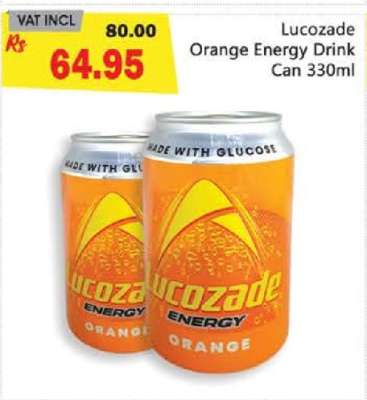 Lucozade Orange Energy Drink Can 330ml
