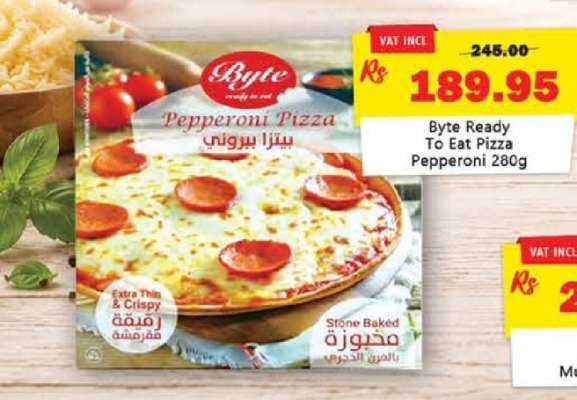 Byte Ready To Eat Pizza Pepperoni 280g