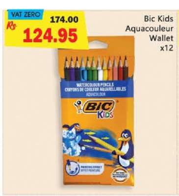 Bic Kids Aquacouleur Wallet x12
