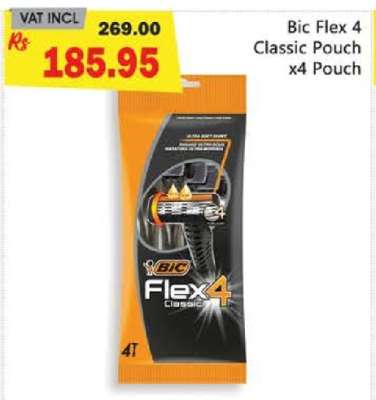 Bic Flex 4 Classic Pouch x4 Pouch