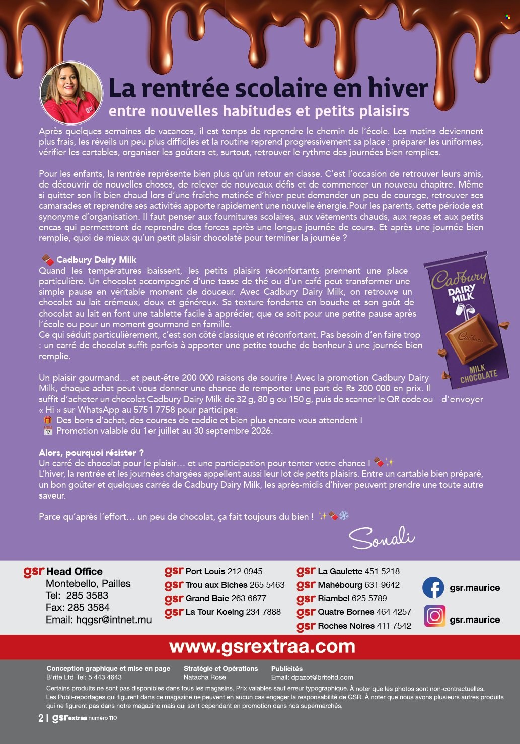 Catalogue GSR - 21/08/2026 - 20/09/2026. Page 2