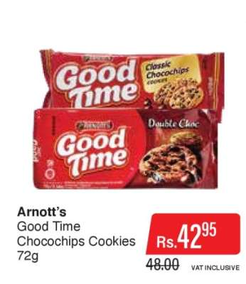 Arnott’s Good Time Chocochips Cookies 72g