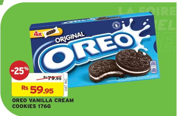 OREO VANILLA CREAM COOKIES 176G