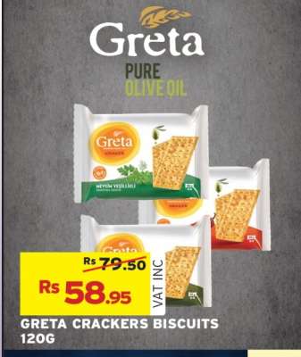 GRETA CRACKERS BISCUITS 120G