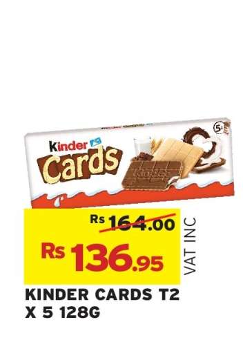 KINDER CARDS T2 X 5 128G
