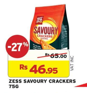 ZESS SAVOURY CRACKERS 75G