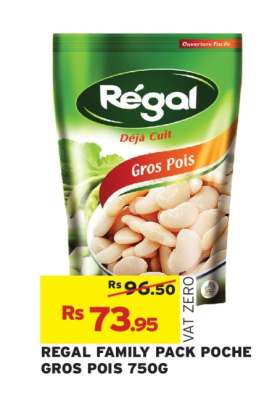 REGAL FAMILY PACK POCHE GROS POIS 750G