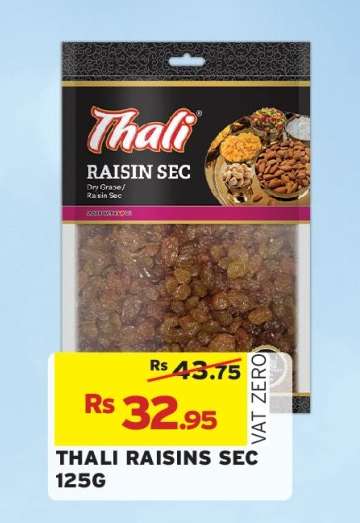 THALI RAISINS SEC 125G