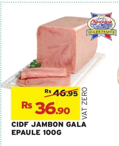 CIDF JAMBON GALA EPAULE 100G