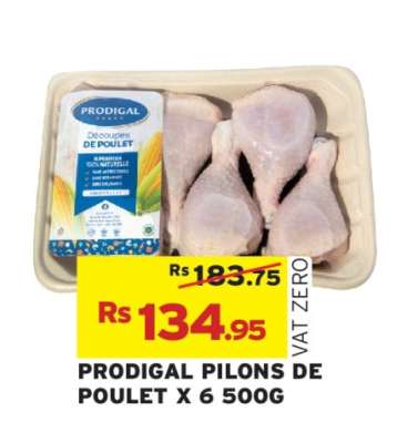 PRODIGAL PILONS DE POULET X 6 500G
