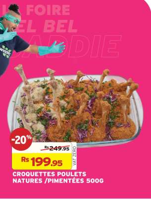 CROQUETTES POULETS NATURES / PIMENTEES 500G