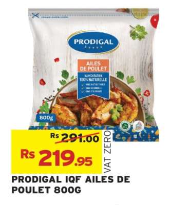 PRODIGAL IQF AILES DE POULET 800G