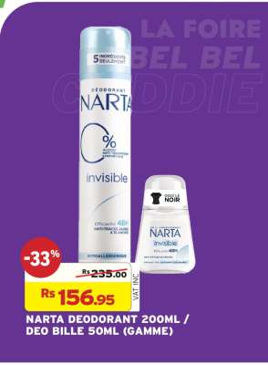 NARTA DEODORANT 200ML / DEO BILLE 50ML (GAMME)