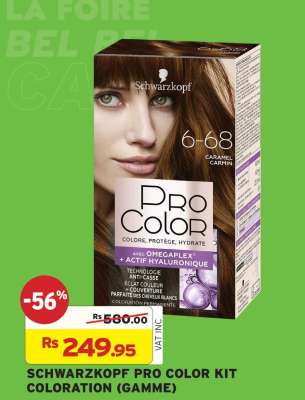 SCHWARZKOPF PRO COLOR KIT COLORATION (GAMME)