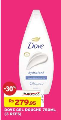 DOVE GEL DOUCHE 750ML (3 REFS)