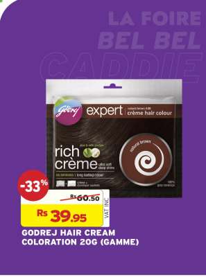 GODREJ HAIR CREAM COLORATION 20G (GAMME)