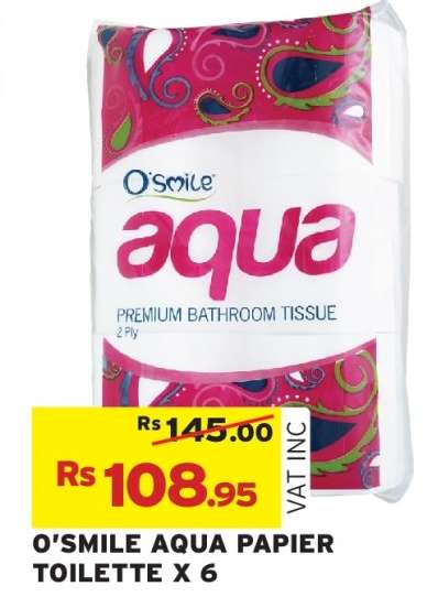 O'SMILE AQUA PAPIER TOILETTE X 6