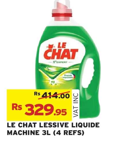LE CHAT LESSIVE LIQUIDE MACHINE 3L (4 REFS)