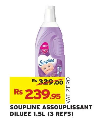 SOUPLINE ASSOUPLISSANT DILUEE 1.5L (3 REFS)