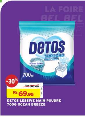 DETOS LESSIVE MAIN POUDRE 700G OCEAN BREEZE
