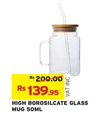 HIGH BOROSILICATE GLASS MUG 50ML