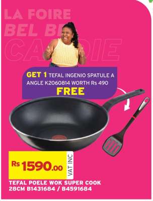 TEFAL POELE WOK SUPER COOK 28CM B1431684 / B4591684