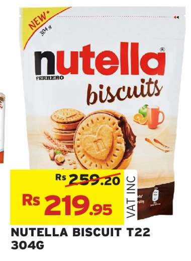 NUTELLA BISCUIT T22 304G