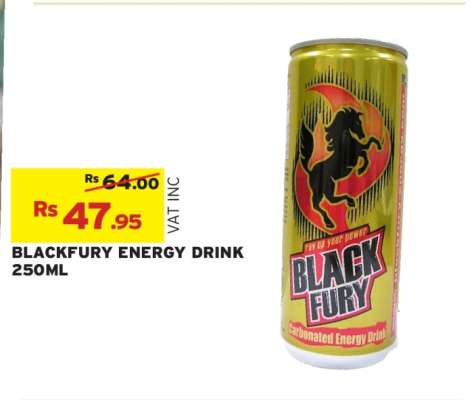 BLACKFURY ENERGY DRINK 250ML