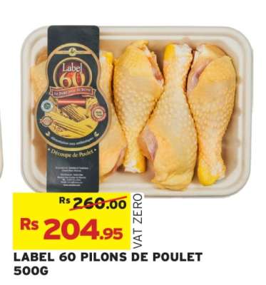 LABEL 60 PILONS DE POULET 500G